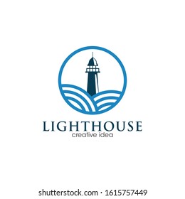 Lighthouse Logo and Icon Vector Template