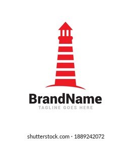 Lighthouse logo icon vector template.