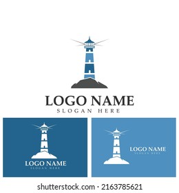 plantilla vectorial de icono de faro