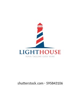 Lighthouse Logo Icon Vector Template Stock Vector (Royalty Free ...