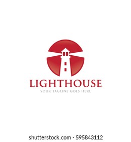 Lighthouse Logo Icon Vector Template