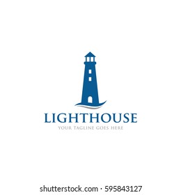 Lighthouse Logo Icon Vector Template Stock Vector (Royalty Free ...