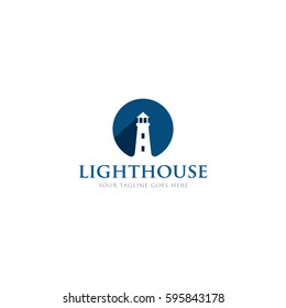 lighthouse logo icon vector template