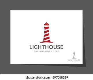 lighthouse logo icon vector template