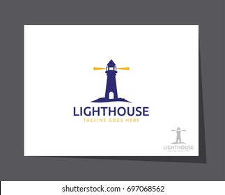 lighthouse logo icon vector template