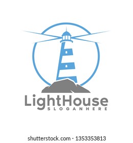 lighthouse logo illustration