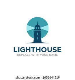 Lighthouse logo with a modern style