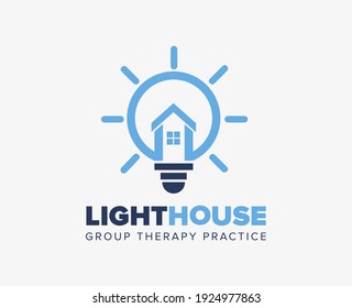 lighthouse logo project minimal and simple 