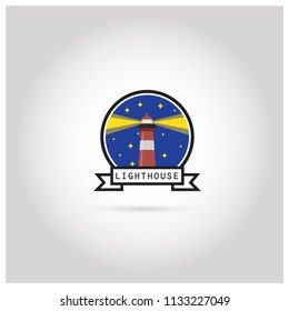 Lighthouse Logo. Symbol & Icon Vector Template.