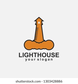 Lighthouse logo template