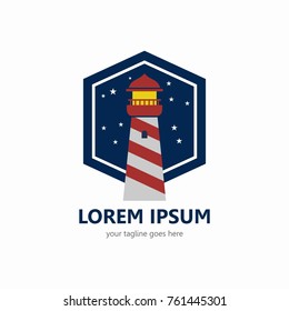 Lighthouse logo template