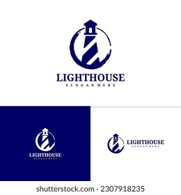 Lighthouse logo template, Creative Lighthouse logo design vector