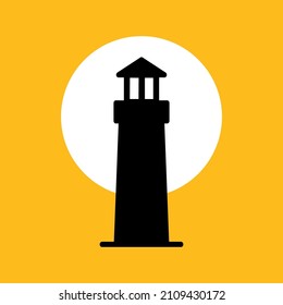 Lighthouse logo template design in modern style 