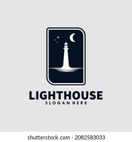 Lighthouse Logo Template design Premium Vector