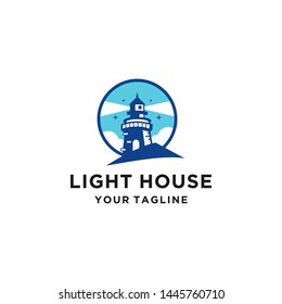 Lighthouse Logo Template Design Vector
