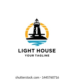 Lighthouse Logo Template Design Vector