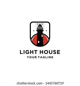 Lighthouse Logo Template Design Vector