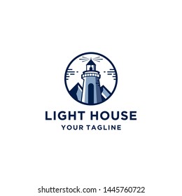 Lighthouse Logo Template Design Vector