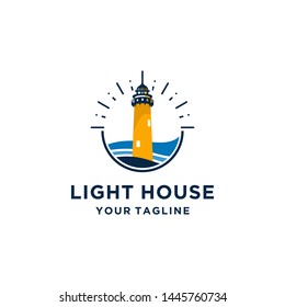 Lighthouse Logo Template Design Vector