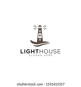 Lighthouse Logo Template Design Vector, Emblem, Design Concept, Creative Symbol, Icon