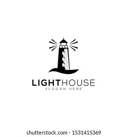 Lighthouse Logo Template Design Vector, Emblem, Design Concept, Creative Symbol, Icon