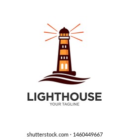 Lighthouse Logo Template Stock Vectors