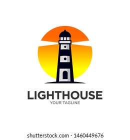 Lighthouse Logo Template Stock Vectors