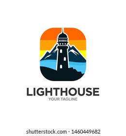 Lighthouse Logo Template Stock Vectors