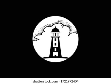 Lighthouse logo template Vector, Lighthouse Logo design