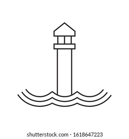 Lighthouse logo template vector icon design