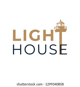 Lighthouse Logo. vector design