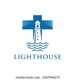 Lighthouse Logo Vector Design Template.