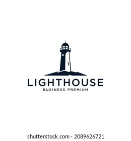 Lighthouse logo vector modern simple