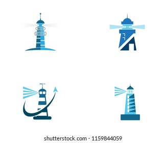 Lighthouse logo vector template