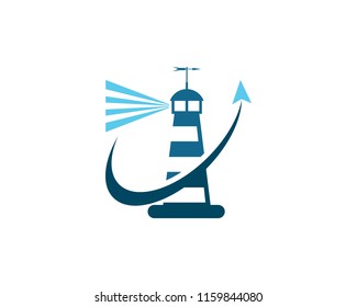 Lighthouse logo vector template