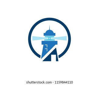 Lighthouse logo vector template