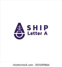lighthouse logos sea icon ship symbol signs letter A beach design vector triangle human marine wave anchor swimming pool sailor marine academy fishing circle blue  sport security boat water navy lamp