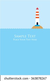 lighthouse message card