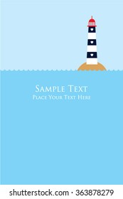 lighthouse message card