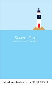 lighthouse message card