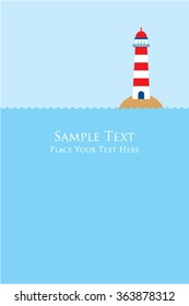 lighthouse message card