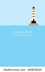 lighthouse message card