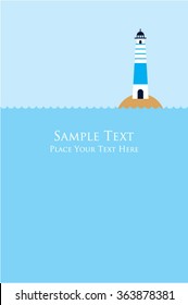 lighthouse message card