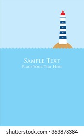lighthouse message card