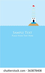 lighthouse message card