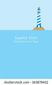 lighthouse message card
