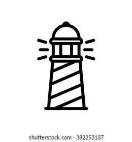 Lighthouse minimal vector icon