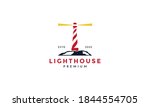 lighthouse modern minimalist logo vector icon design