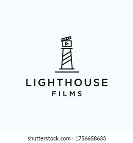 Lighthouse Movie Logo. Lighthouse Icon