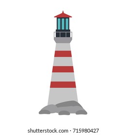 lighthouse nautical icon image 